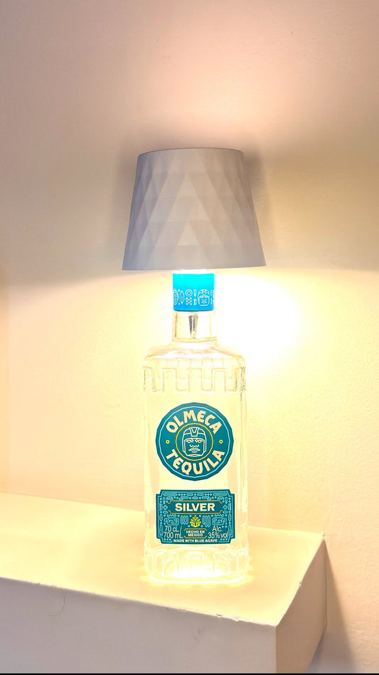 Olmeca Silver 'Tequila'' Table Lamp